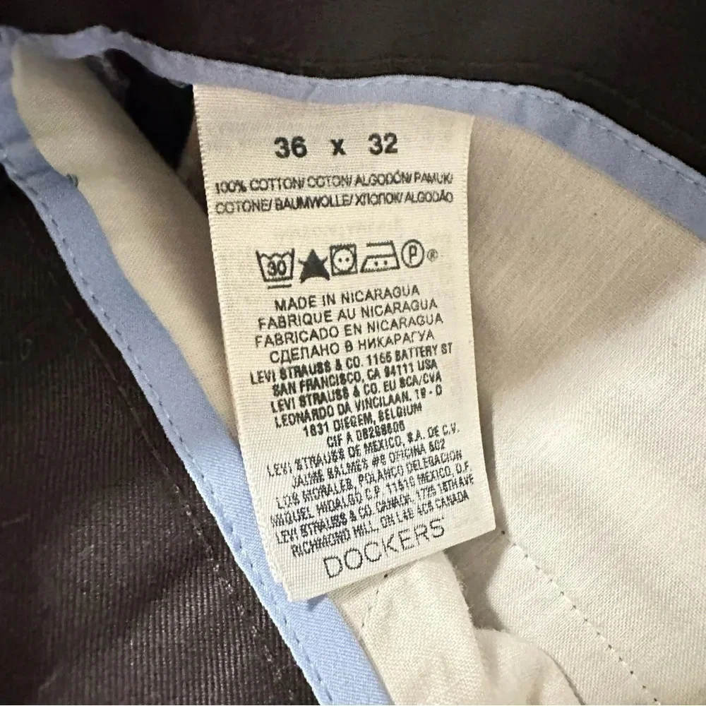 Dockers‎ Signature Kaki Classic Fit Dress Pants Size 36x32 Men's Pleated Front